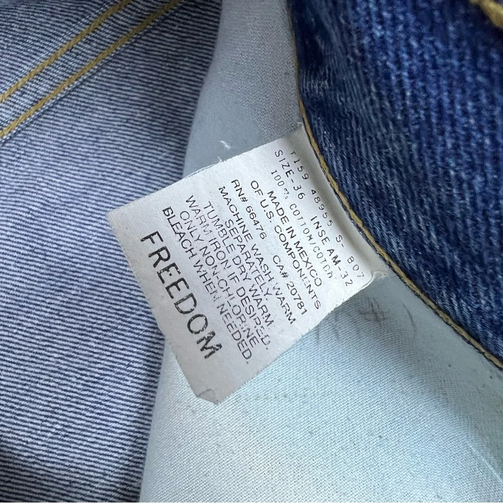 Vintage 1999 Tommy Hilfiger Freedom Jeans 36x32 - Picture 7 of 8